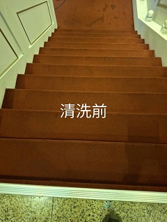 台南東區餐廳樓梯地毯清洗