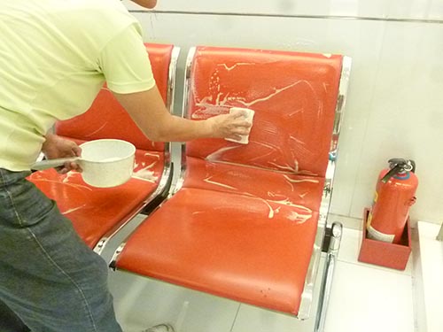 台南清潔-皮椅清洗前