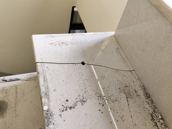 台南建材修復-樓梯磁磚破損修復